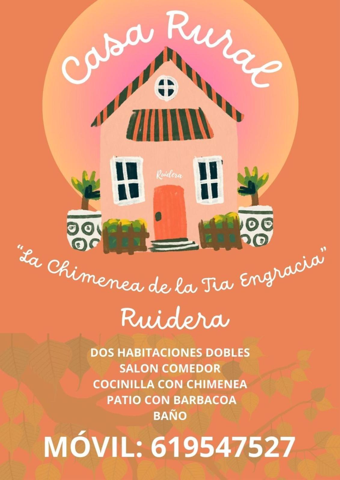 Вилла La Chimenea De La Tia Engracia Руидера Экстерьер фото